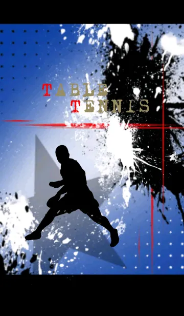 [LINE着せ替え] Splash Table Tennis Blue Ver.の画像1