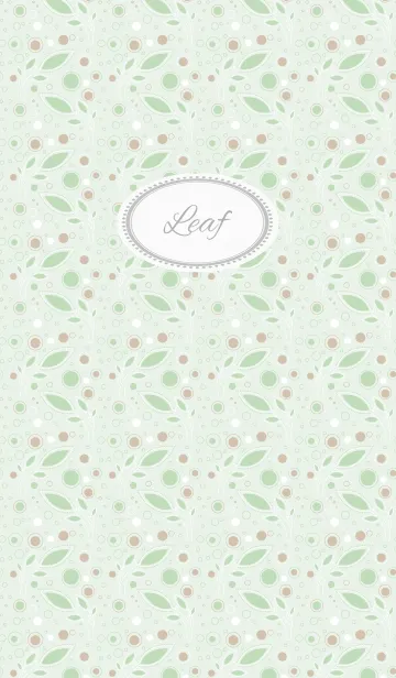 [LINE着せ替え] leaf / greenの画像1