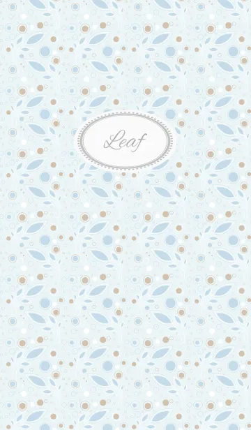 [LINE着せ替え] leaf / blueの画像1