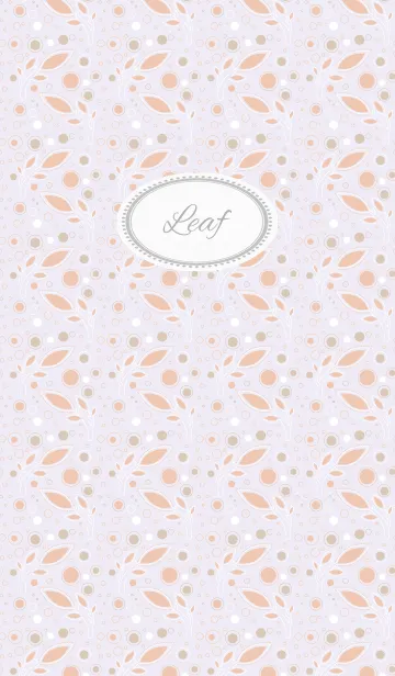 [LINE着せ替え] leaf / purpleの画像1