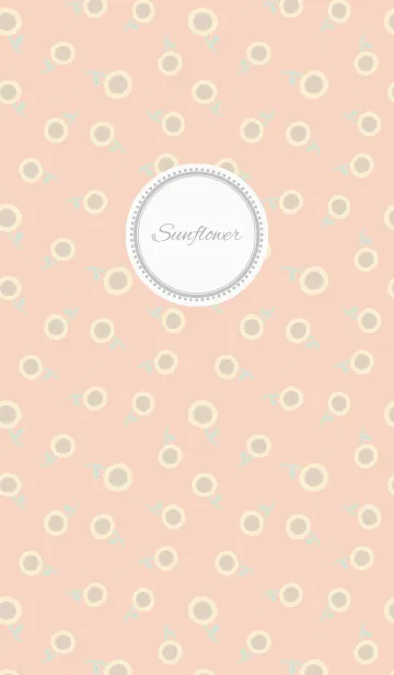 [LINE着せ替え] sunflower / pinkの画像1