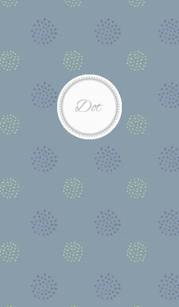 [LINE着せ替え] Dot8 / blueの画像1