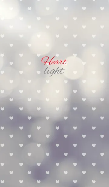 [LINE着せ替え] light / gray (heart)の画像1