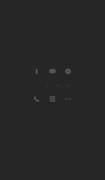 Simple Icon - GRAY and GRAY -の着せ替えメイン画像