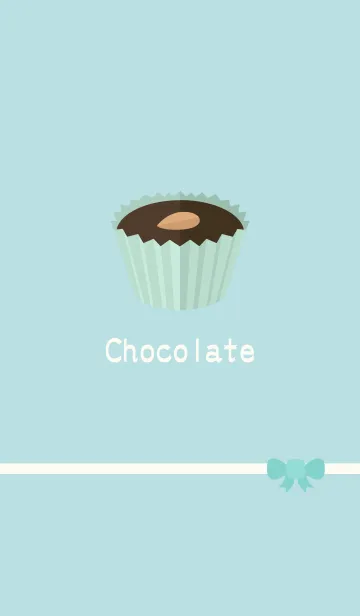 [LINE着せ替え] チョコレート ~ グリーンの画像1