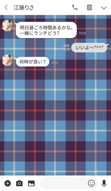 [LINE着せ替え] TARTAN CHECK COLLECTION #64の画像3
