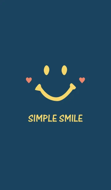 [LINE着せ替え] SIMPLE SMILE. -Navy＆Yellow-の画像1