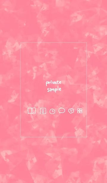 [LINE着せ替え] Private simple 2 -inca rose-の画像1