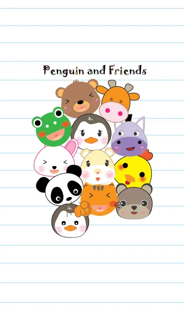 [LINE着せ替え] Penguin and friend theme (JP)の画像1