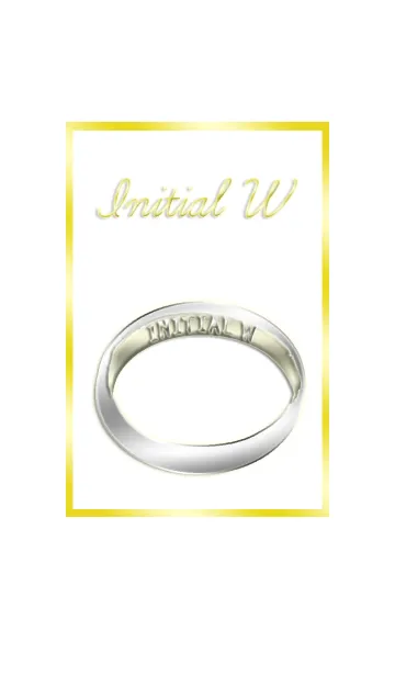 [LINE着せ替え] イニシャルリングWの画像1