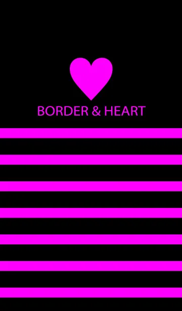 BORDER ＆ HEART-Vividpurplepink-の着せ替えメイン画像