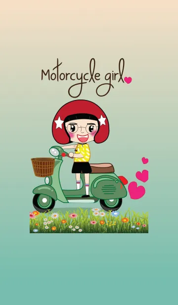 Motorcycle girlの着せ替えメイン画像