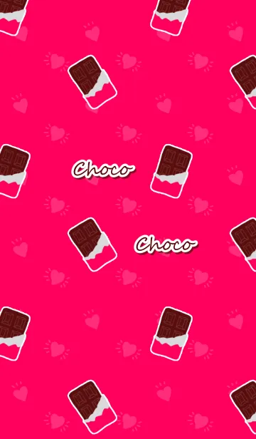 [LINE着せ替え] 板チョコ＆ハート♥の画像1