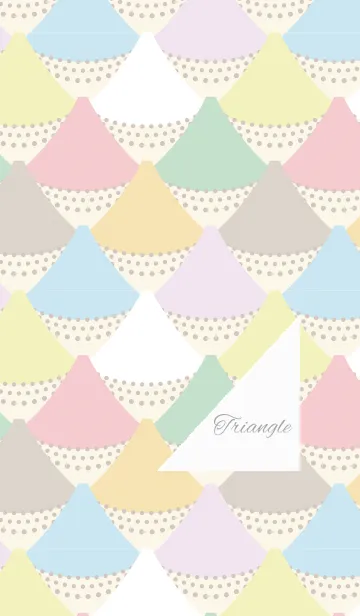[LINE着せ替え] Triangle / beigeの画像1