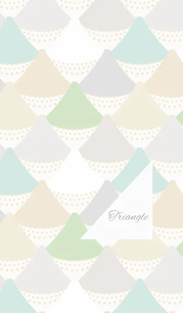 [LINE着せ替え] Triangle / greenの画像1