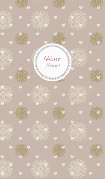 [LINE着せ替え] Flower5 / purple (heart)の画像1