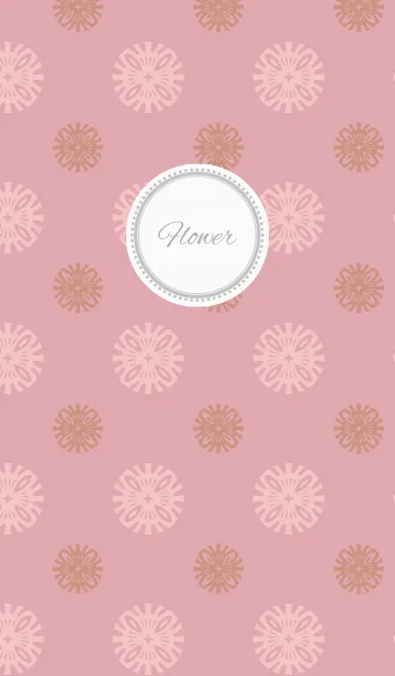[LINE着せ替え] Flower5 / pinkの画像1