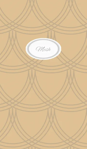 [LINE着せ替え] Mesh / beige and navyの画像1