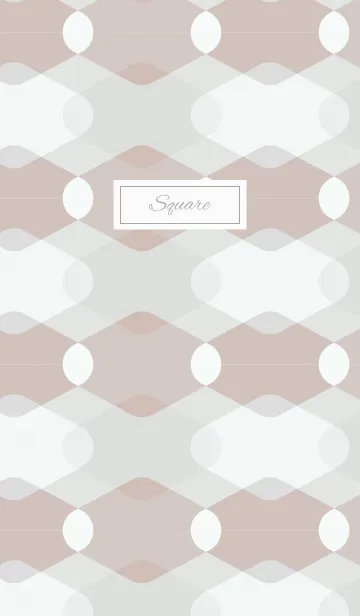 [LINE着せ替え] Square3 / beige and pinkの画像1