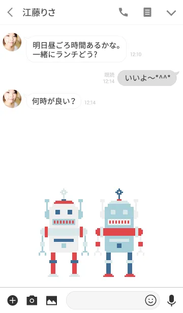 [LINE着せ替え] MR. ROBOT (WHITE)の画像3