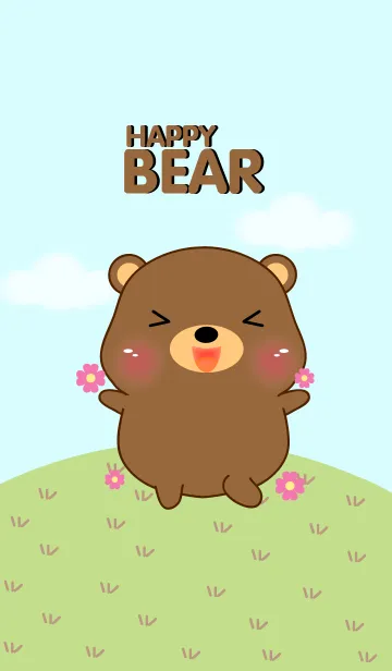 [LINE着せ替え] Happy Cute Bear Theme V.2(jp)の画像1