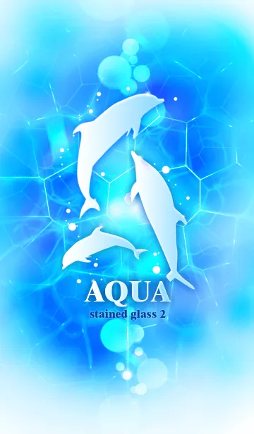 [LINE着せ替え] AQUA stained glass 2の画像1