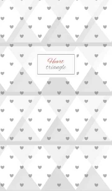 [LINE着せ替え] triangle2 / white and black (heart)の画像1