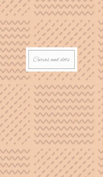 [LINE着せ替え] curves and dots / pinkの画像1