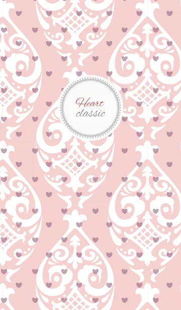 [LINE着せ替え] classic / pink (heart)の画像1