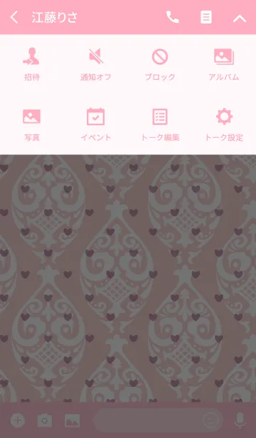 [LINE着せ替え] classic / pink (heart)の画像4
