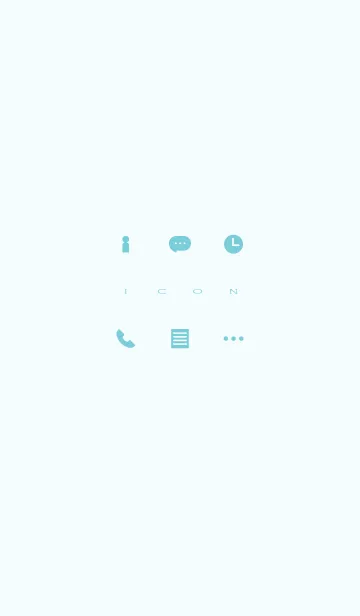 Simple Icon - BLUE and BLUE -の着せ替えメイン画像