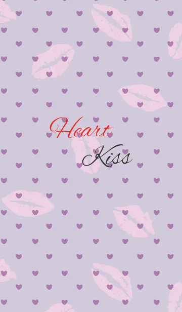 [LINE着せ替え] Kiss / purple (heart)の画像1