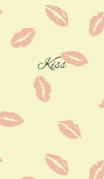 [LINE着せ替え] Kiss / yellow and beigeの画像1