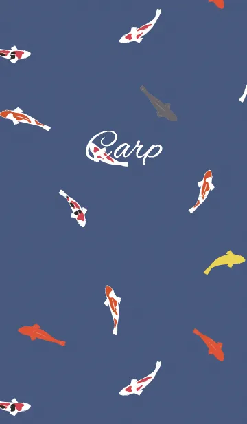 [LINE着せ替え] carp / navyの画像1
