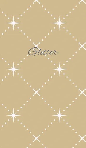 [LINE着せ替え] glitter2 / beige and pinkの画像1
