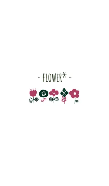 [LINE着せ替え] -flower*-の画像1