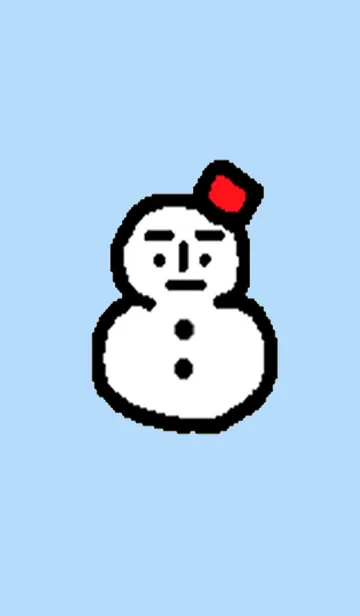 [LINE着せ替え] ゆきだるま スマートの画像1