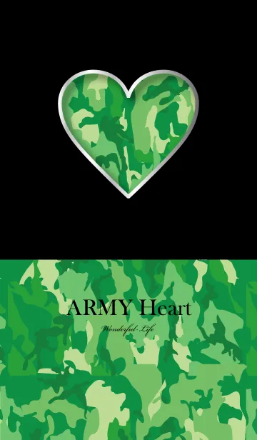 [LINE着せ替え] Simple ARMY Heart 9の画像1