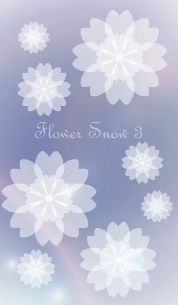 [LINE着せ替え] Flower Snow 3の画像1