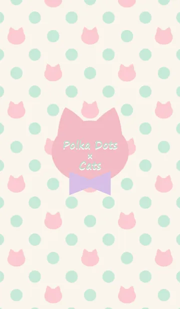 Polka Dots×Cats(Spring color)Jの着せ替えメイン画像