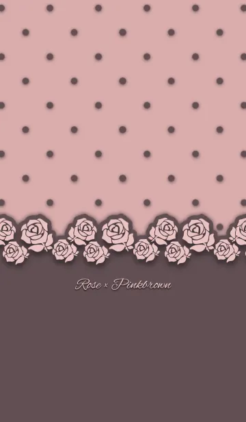 [LINE着せ替え] Rose x Pinkbrownの画像1