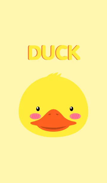 [LINE着せ替え] Simple Cute Face Duck Theme(jp)の画像1