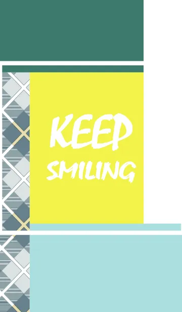 [LINE着せ替え] Keep Smiling Simple checkの画像1