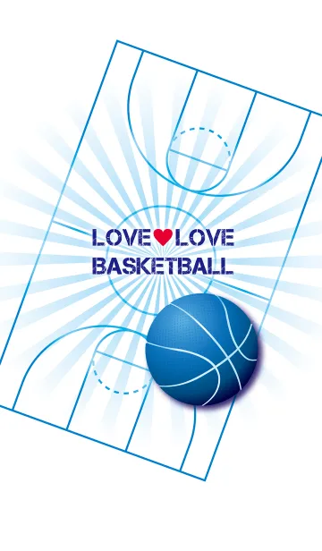 [LINE着せ替え] ラブ♥バスケの画像1