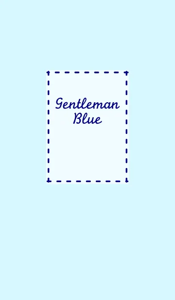 [LINE着せ替え] gentleman Blueの画像1
