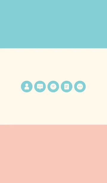 [LINE着せ替え] シンプル(ピンク グリーン) Ver.4の画像1