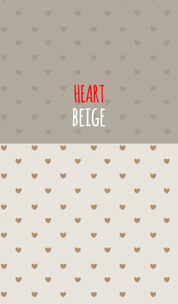 [LINE着せ替え] BEIGE 1 (HEART)の画像1