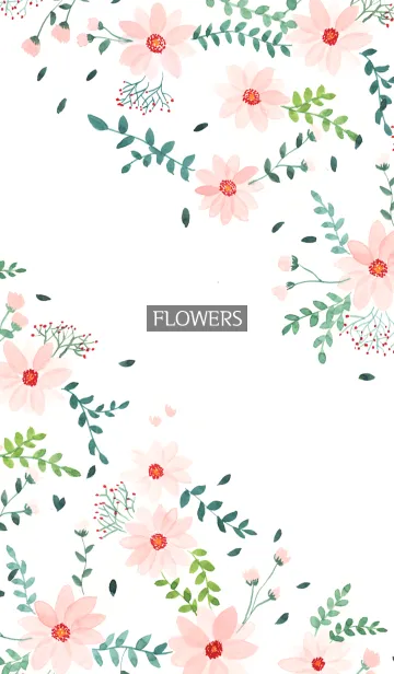 [LINE着せ替え] water color flowers_400の画像1