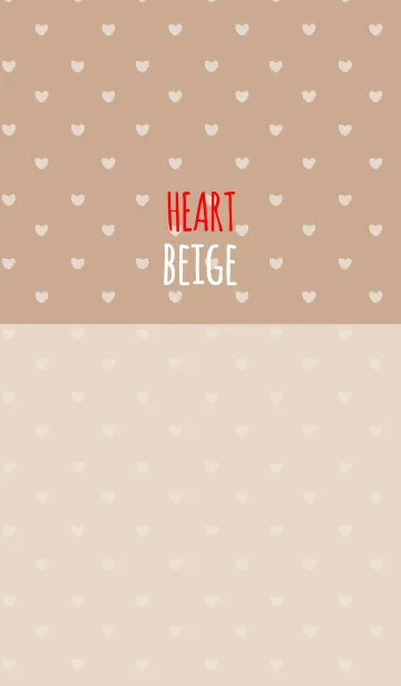 [LINE着せ替え] BEIGE 2 (HEART)の画像1