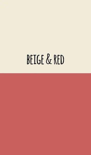 [LINE着せ替え] BEIGE ＆ REDの画像1